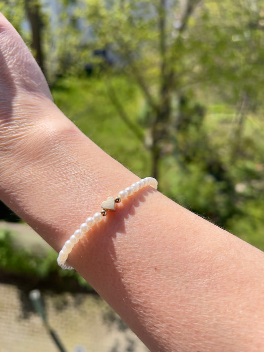 Armband „Sommerliebe“ – Anezus Perlen 4 mm vergoldet mit Verlängerung | ca. 18–23 cm