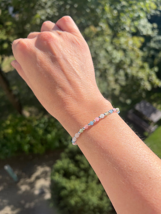 Morganit - Armband Herzenslicht - Sanfte Liebe & feminine Leichtigkeit
