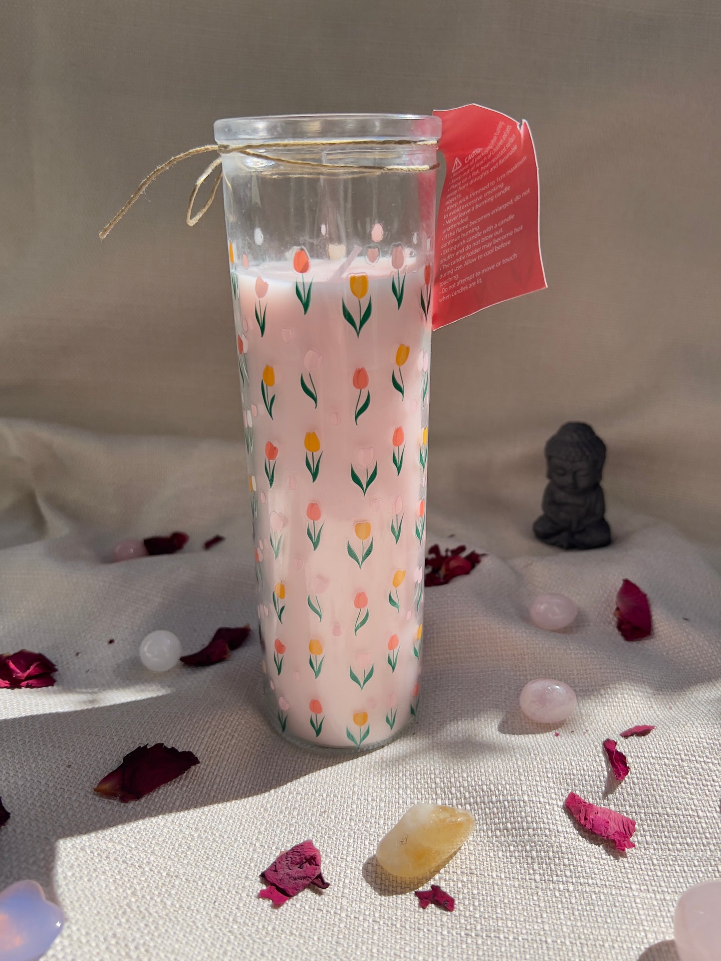 Tulpenmuster – Französische Tulpen Röhrenkerze