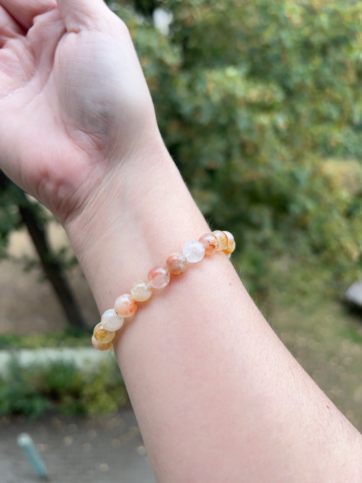 Citrin in Quarz Armband – 8 mm | Lebensfreude & positive Energie