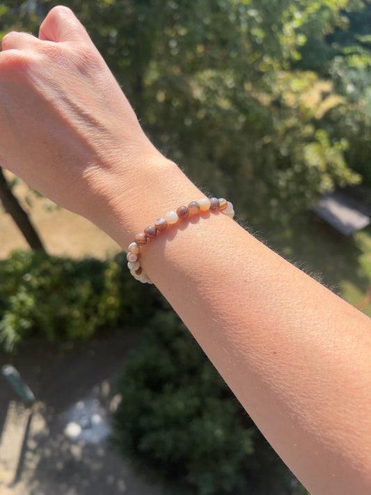 Armband aus Persischem Achat (Botswana Achat) – 6 mm AAA-Qualität – Schutz, Stabilität & innere Balance