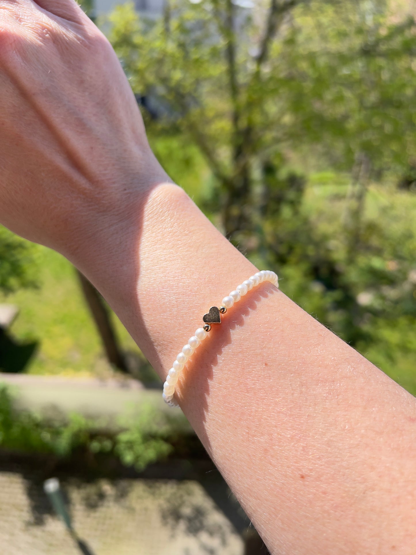 Armband „Sommerliebe“ – Anezus Perlen 4 mm vergoldet mit Verlängerung | ca. 18–23 cm