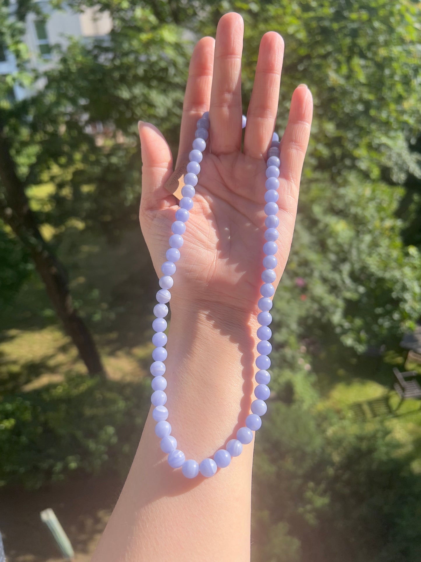 Lila Achat - Kette - Harmonie & Seelenbalance