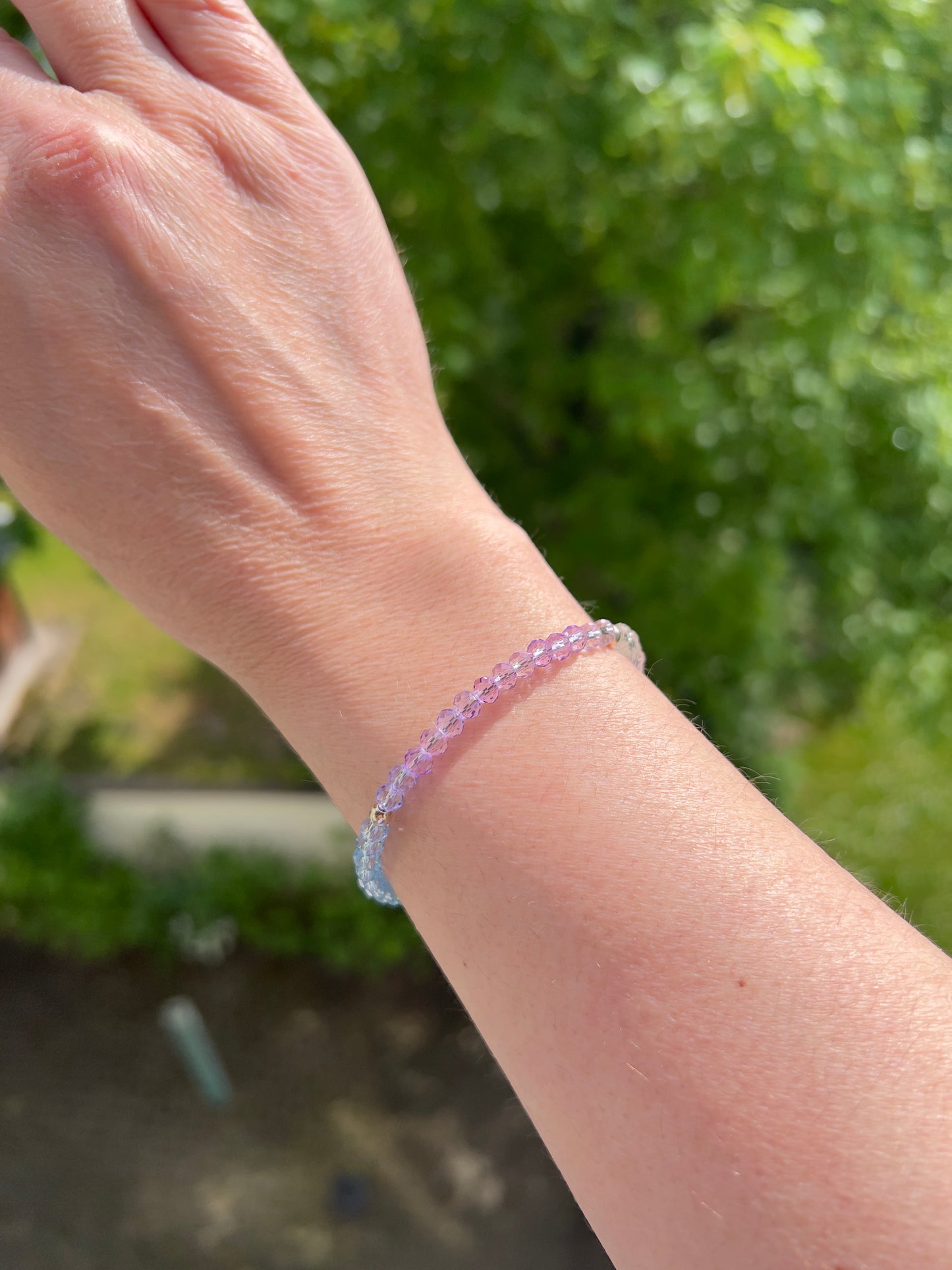 Kristallarmband multicolor 4 mm – österreichischer Kristall mit 925 Silber
