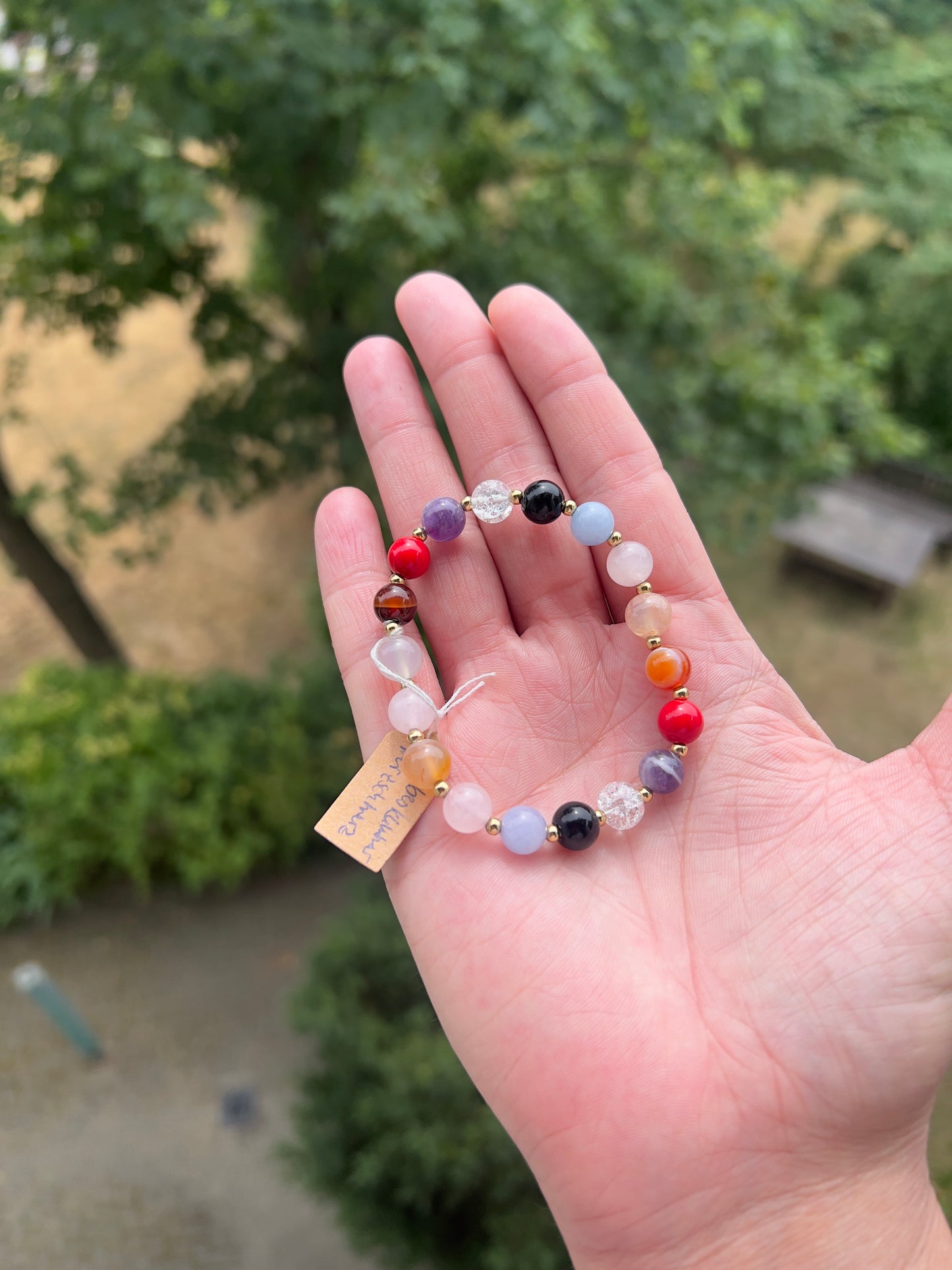Herzheilung - Für Liebe, Trost & emotionale Stärke bei Herzschmerz ( 8mm ) , Edelstahl - vergoldet