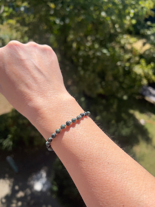 Karamba Jaspis Armband – 4 mm | Einzelstück für innere Stärke & Schutz