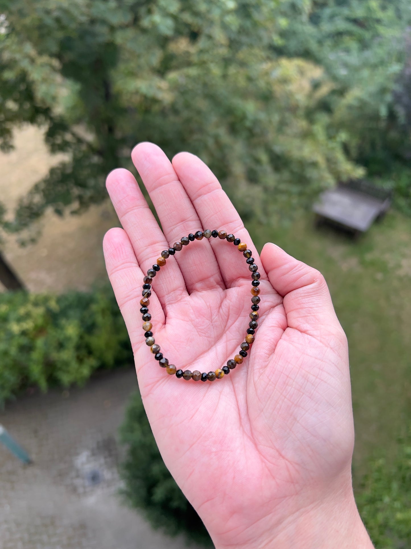 Schutz & Stärke – Armband mit schwarzem Turmalin, Obsidian und Tigerauge