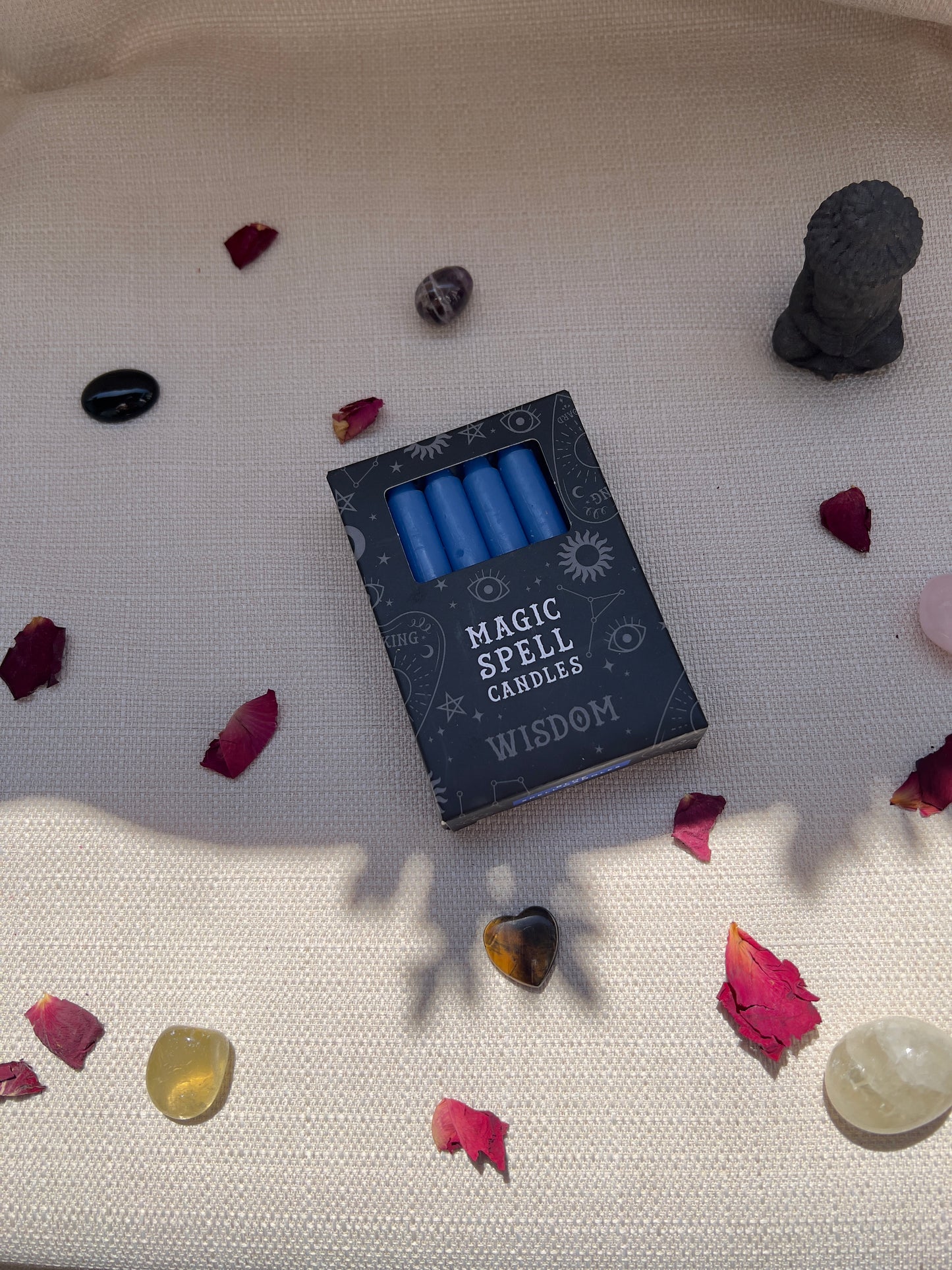 Wisdom Zauberkerzen Blau – 12 Ritualkerzen für Meditation, Rituale & bewusste Momente