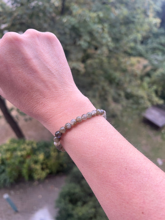 Labradorit-Armband 6 mm rund | Intuition, Schutz & Transformation