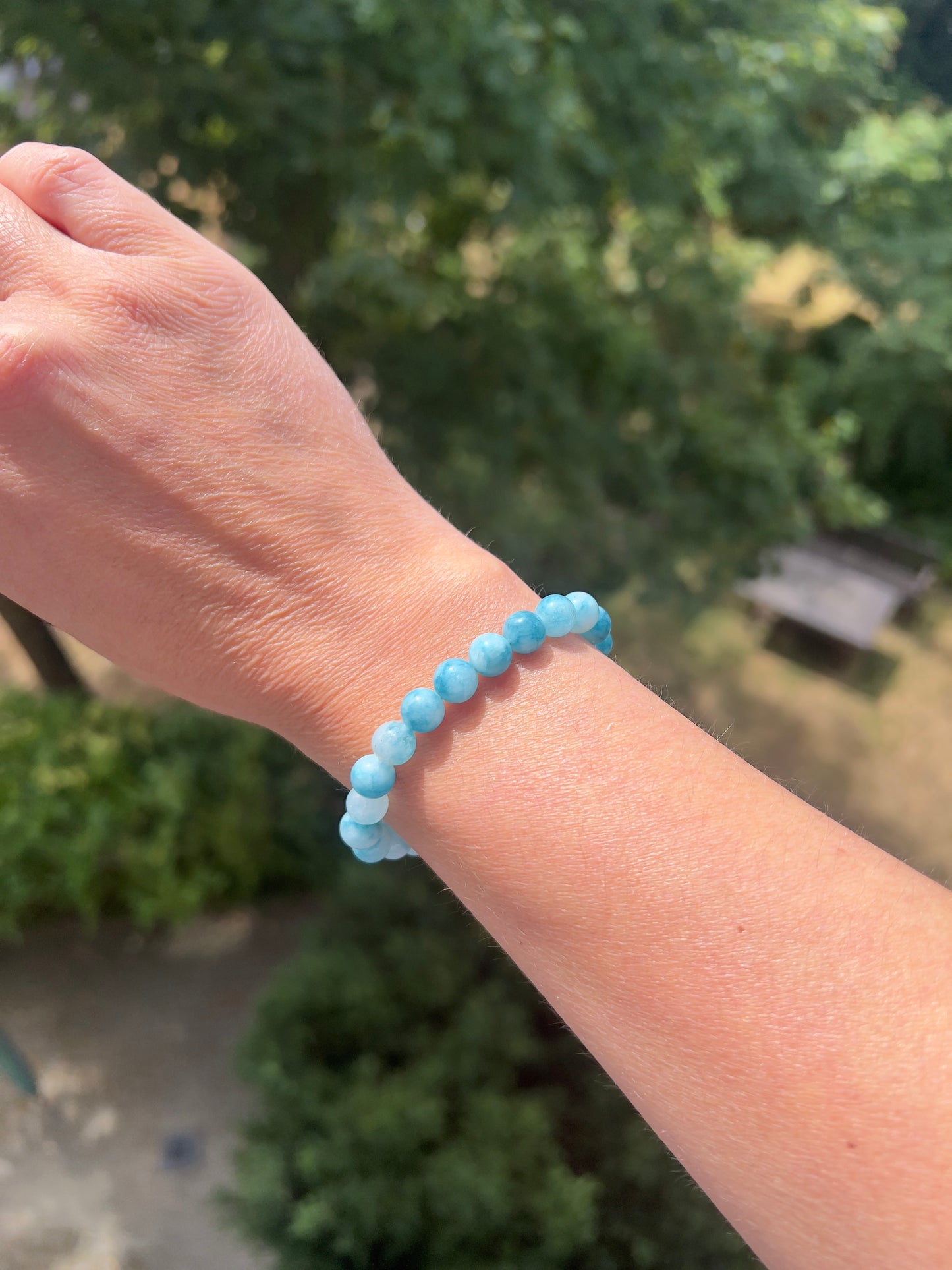 Karibische Ruhe - Larimar 8mm
