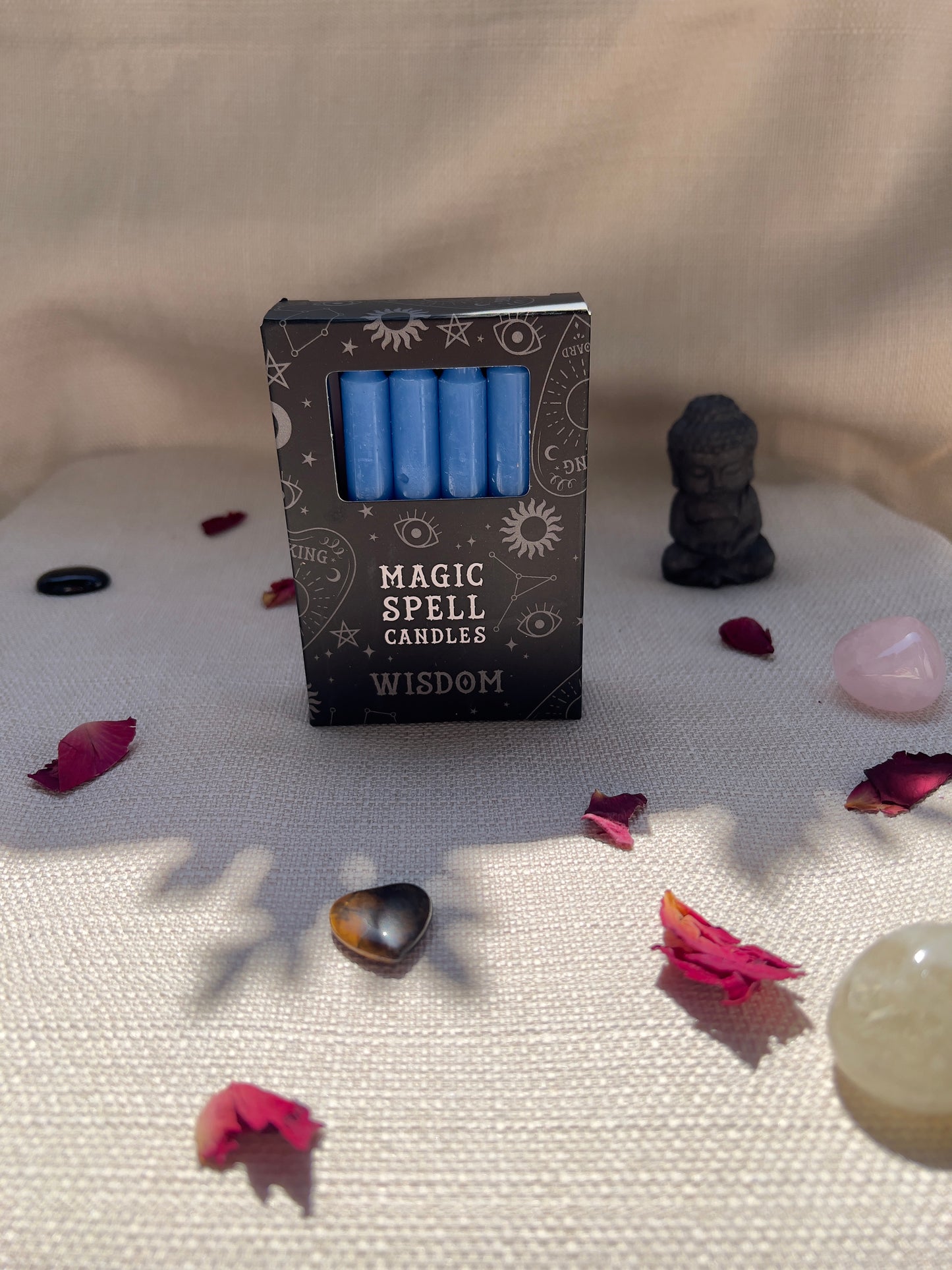 Wisdom Zauberkerzen Blau – 12 Ritualkerzen für Meditation, Rituale & bewusste Momente