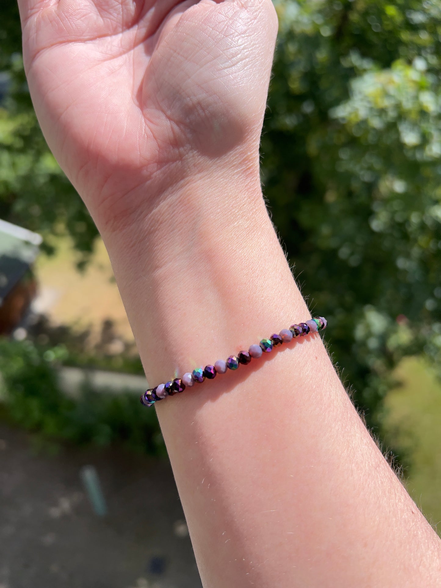 VIOLET GLOW – Kristallarmband
