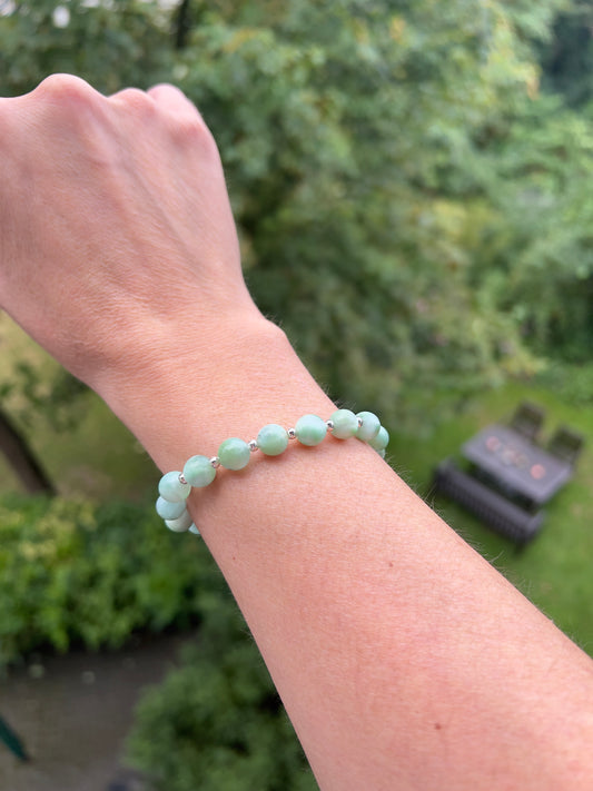 Armband Himmelsruhe - mit Angelit & 925 Silber