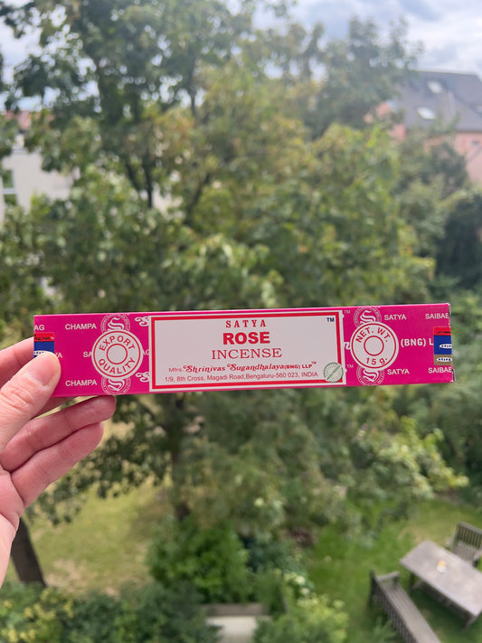 Räucherstäbchern Rose - Herzöffnung & liebevolle Harmonie