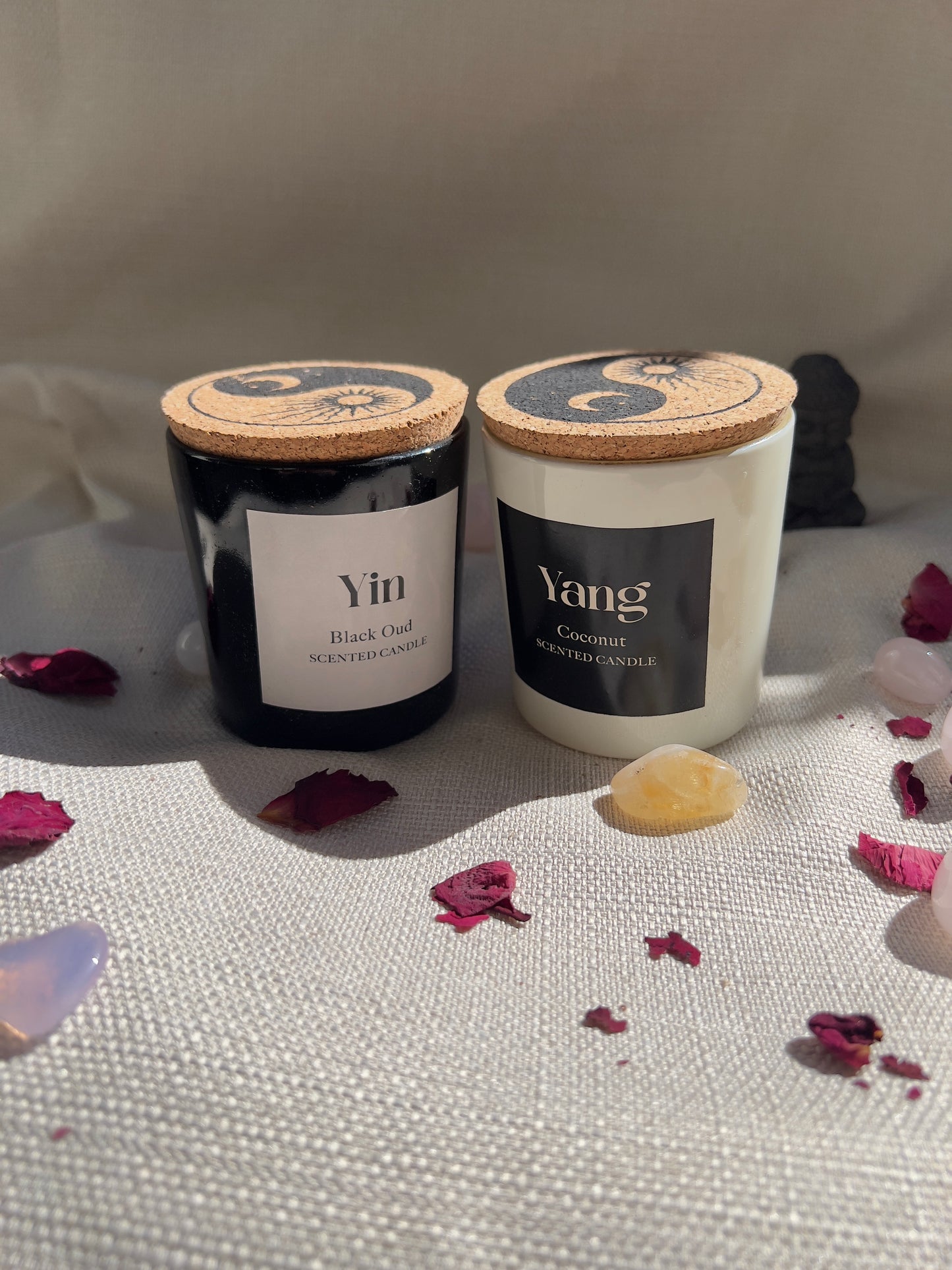 Yin & Yang Duftkerzen-Set – Black Oud & Coconut