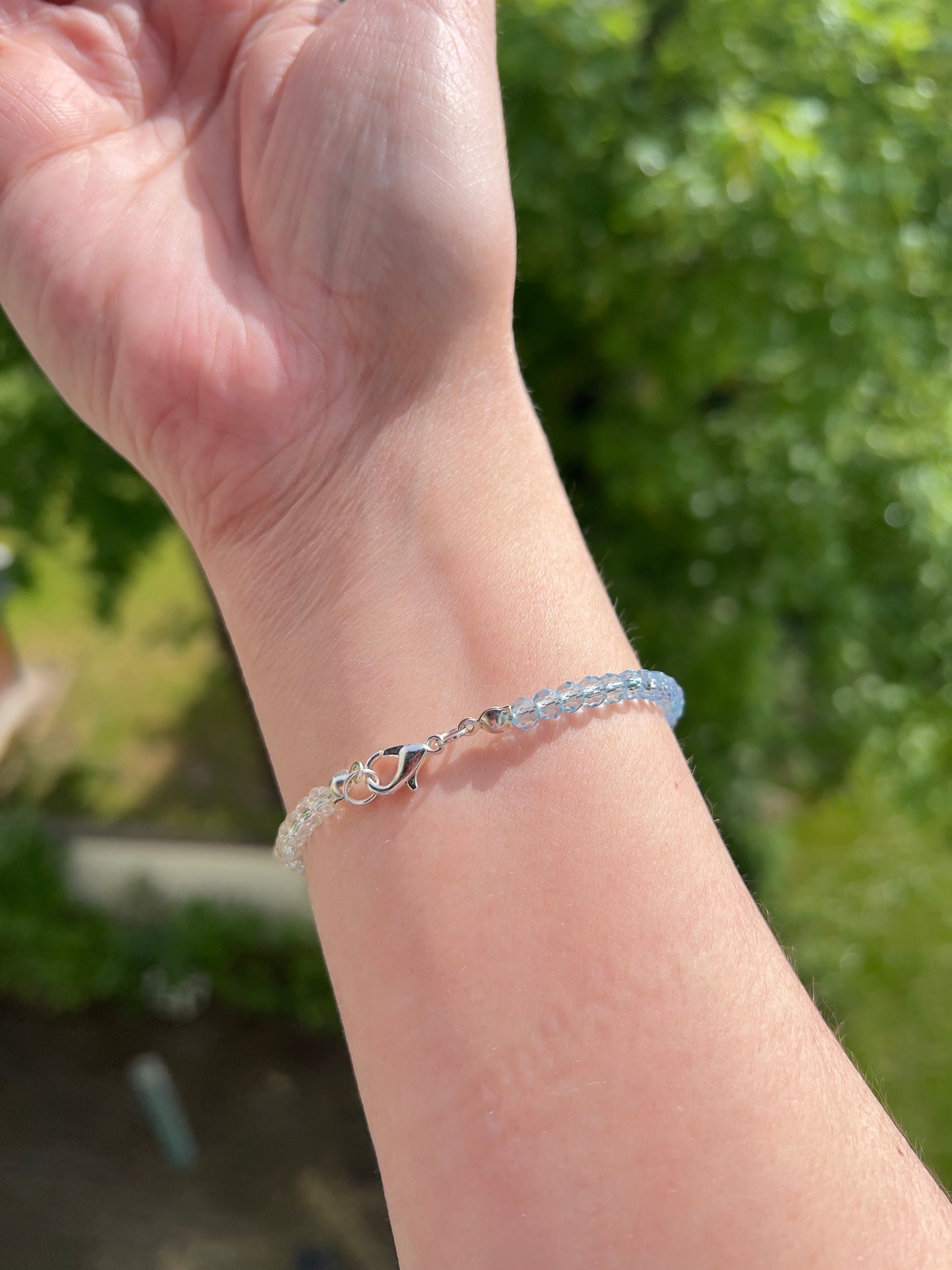 Kristallarmband multicolor 4 mm – österreichischer Kristall mit 925 Silber