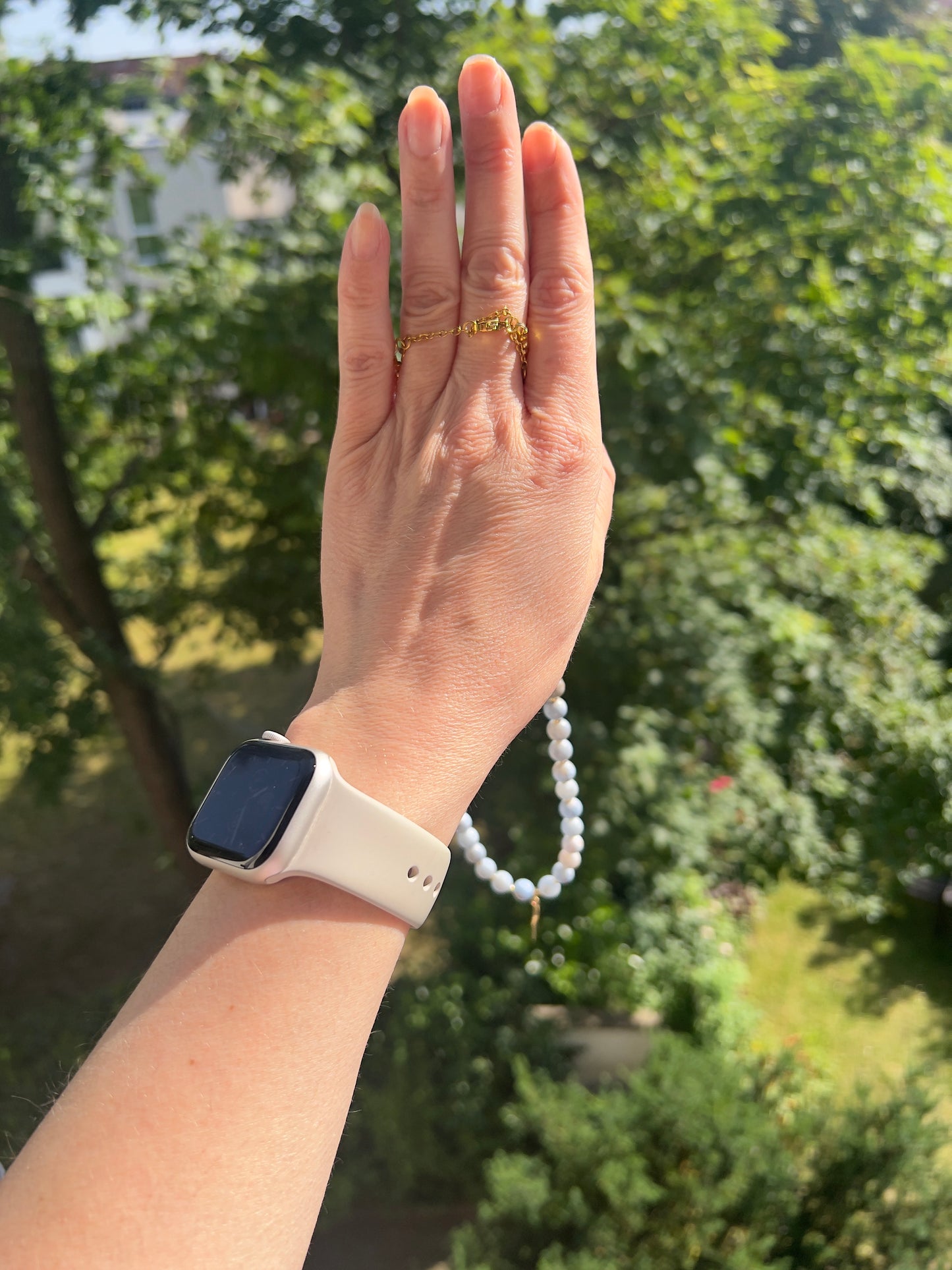 Chalcedon hellblau 8mm -Frieden , Kommunkation & himmlische Klarheit