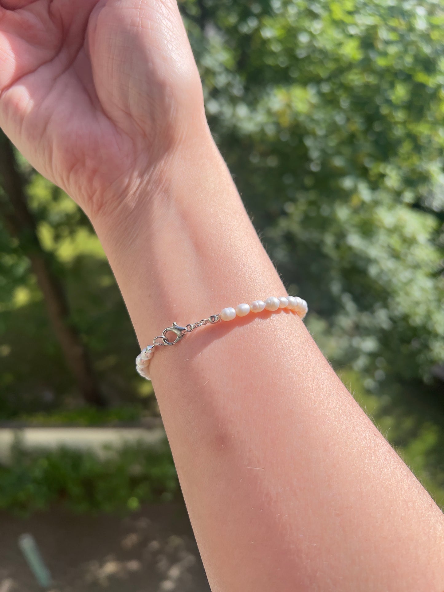 Süßwasserperlenarmband „Pearl Essence“